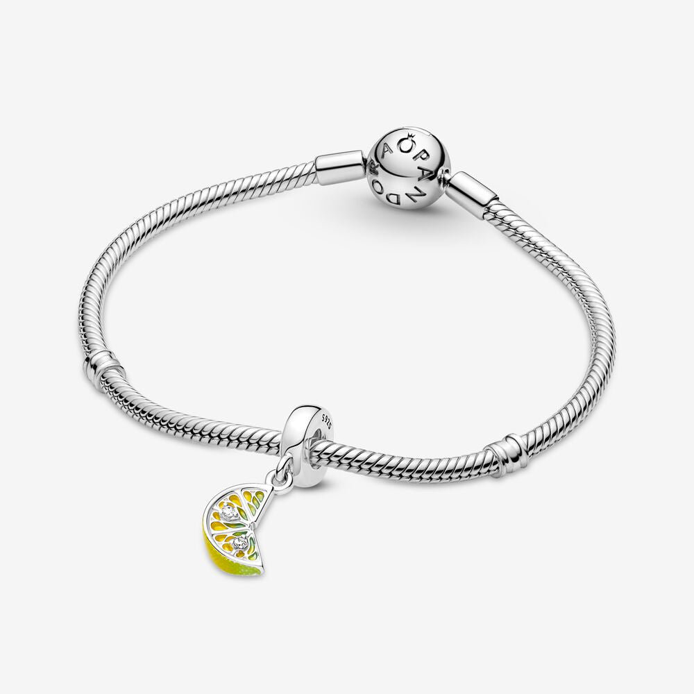 Lemon Slice Sparkling Fruit Dangle Charm