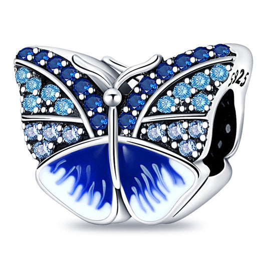 Blue Butterfly Sparkling Charm